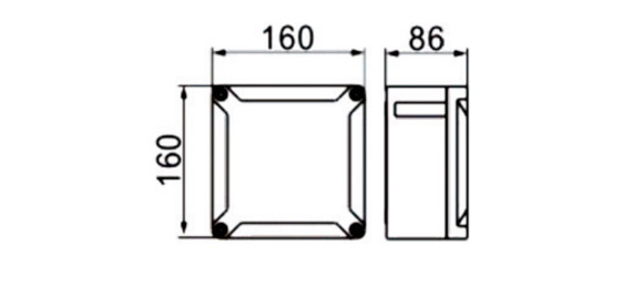 Outline Dimensions Of Explosion Proof Junction Box SJB-P Series