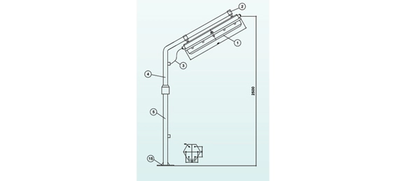 Mounting of Explosion Proof Fluorescent Light SLe Series