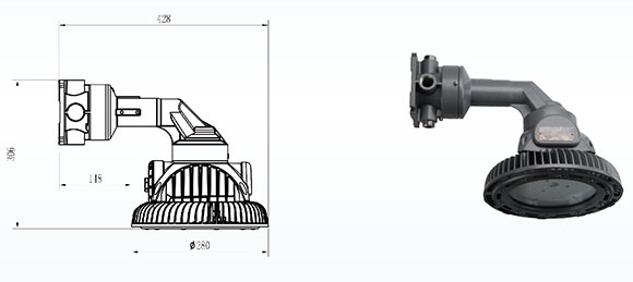 Mounting of Explosion Proof High Bay Lighting SHB Series