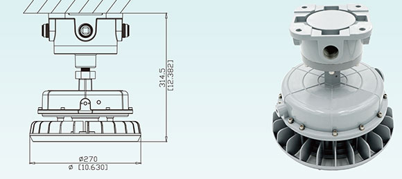 Mounting of Explosion Proof High Bay Lighting SHB-II Series