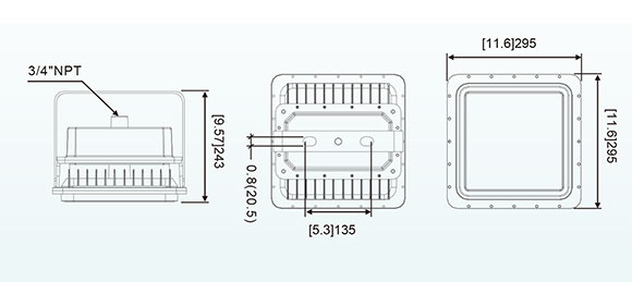 Mounting of Explosion Proof Led Flood Light SHF-IA Series