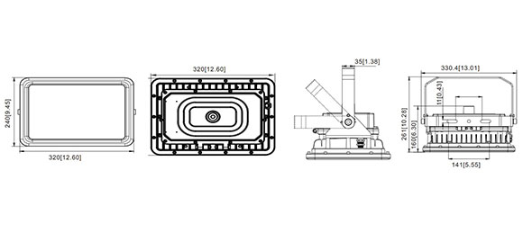 Mounting of Explosion Proof Led Flood Light SHF-IIA Series