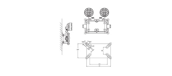 Mounting of Explosion Proof Emergency Light SEG Series