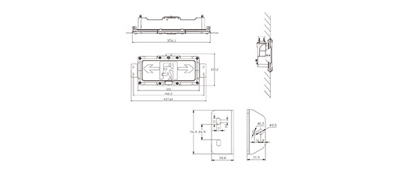 Mounting of Explosion Proof Emergency Light SES Series