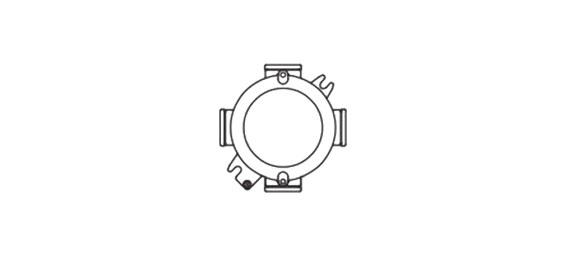 Outline Dimensions Of Explosion Proof Junction Box SJB-IIC Series