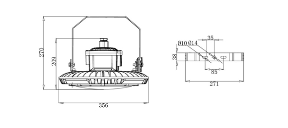 Industrial High Bay Led Lighting IHB-H Series