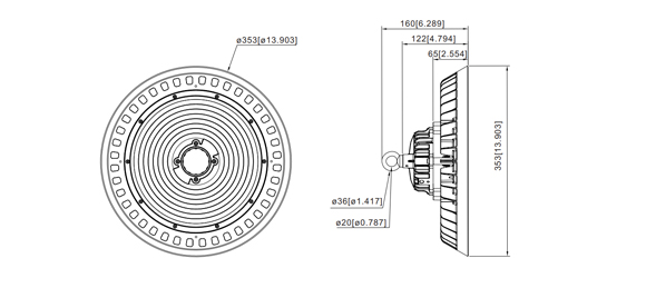 UFO High Bay Led Light IHB-W Series