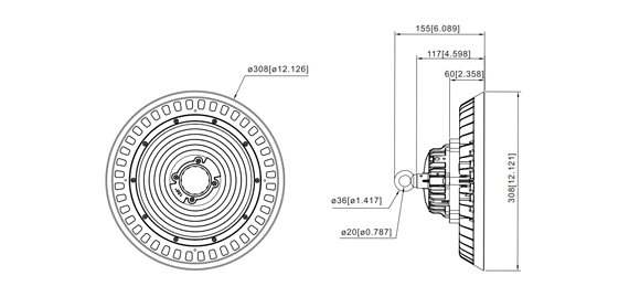 UFO High Bay Led Light IHB-W Series