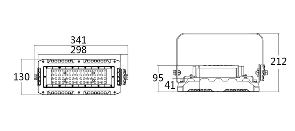 Industrial High Watts Flood Lights PFM-E Series