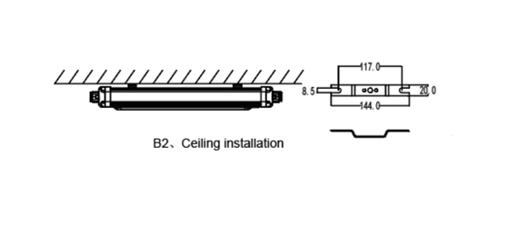 Industrial Linear Fluorescent Light IFL-A Series