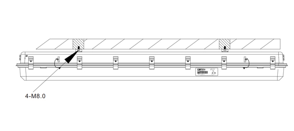 Industrial Non-metallic Led Linear Light IFL-G Series