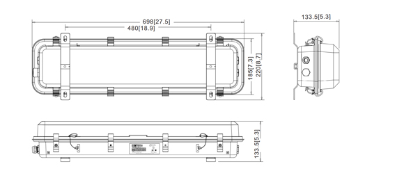 Industrial Non-metallic Led Linear Light IFL-G Series