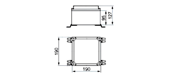 Outline Dimensions Of Explosion Proof Junction Box SJB-A-e Series