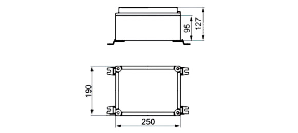 Outline Dimensions Of Explosion Proof Junction Box SJB-A-e Series