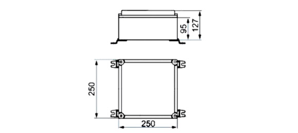 Outline Dimensions Of Explosion Proof Junction Box SJB-A-e Series