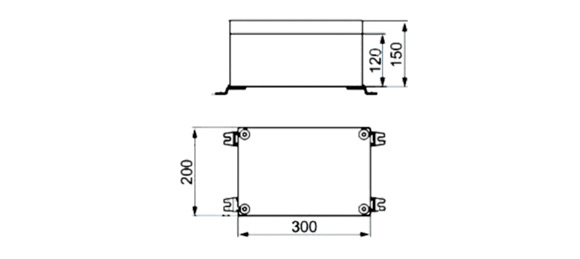 Outline Dimensions Of Explosion Proof Junction Box SJB-A-e Series