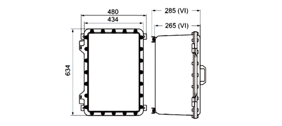 Outline Dimensions Of Explosion Proof Junction Box SJB-A-IIB Series