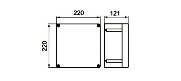 Outline Dimensions Of Explosion Proof Junction Box SJB-P Series