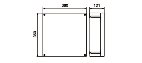 Outline Dimensions Of Explosion Proof Junction Box SJB-P Series