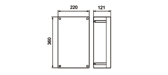 Outline Dimensions Of Explosion Proof Junction Box SJB-P Series