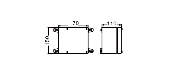 Outline Dimensions Of Explosion Proof Junction Box SJB-S Series