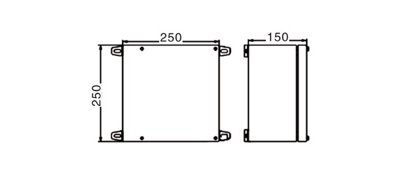 Outline Dimensions Of Explosion Proof Junction Box SJB-S Series