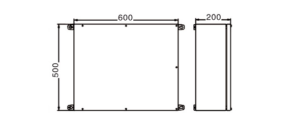 Outline Dimensions Of Explosion Proof Junction Box SJB-S Series