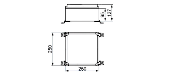 Outline Dimensions Of Explosion Proof Panel SPL-de-IIB Series