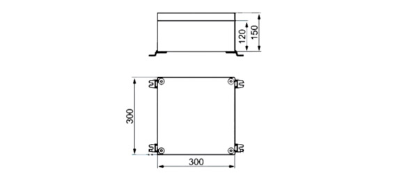 Outline Dimensions Of Explosion Proof Panel SPL-de-IIB Series