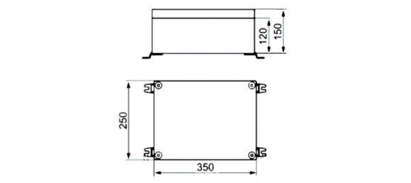 Outline Dimensions Of Explosion Proof Panel SPL-de-IIB Series