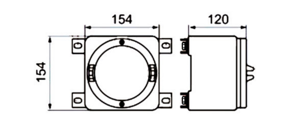 Outline Dimensions Of Explosion Proof Panel SPL-de-IIC Series