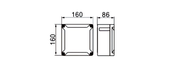 Outline Dimensions Of Explosion Proof Panel SPN-ed-P Series