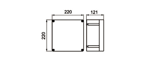 Outline Dimensions Of Explosion Proof Panel SPN-ed-P Series