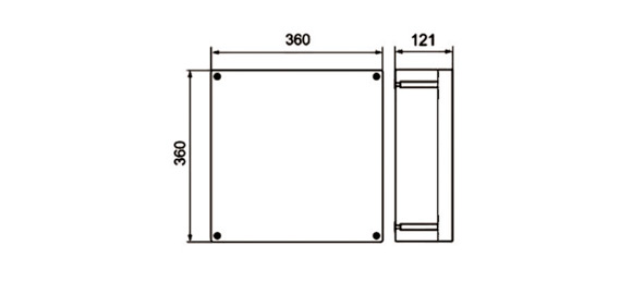 Outline Dimensions Of Explosion Proof Panel SPN-ed-P Series