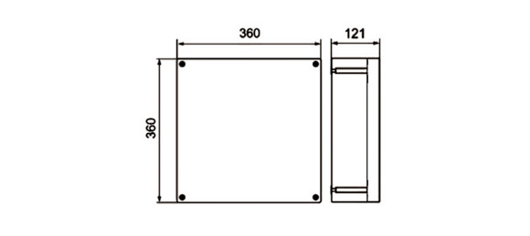 Outline Dimensions Of Explosion Proof Panel SPN-ed-S Series