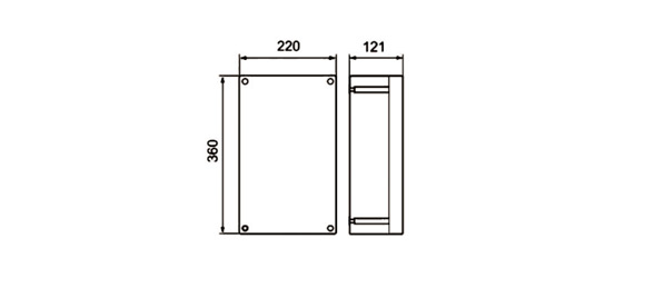 Outline Dimensions Of Explosion Proof Panel SPN-ed-P Series