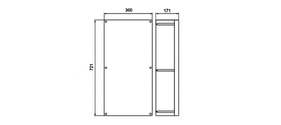 Outline Dimensions Of Explosion Proof Panel SPN-ed-P Series