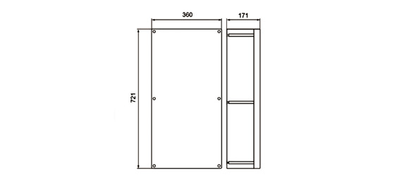 Outline Dimensions Of Explosion Proof Panel SPN-ed-S Series
