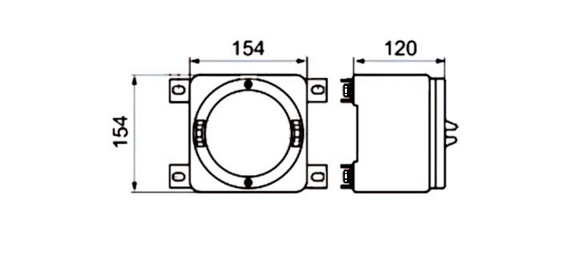 Outline Dimensions Of Explosion Proof Enclosure SEE-IIC Series