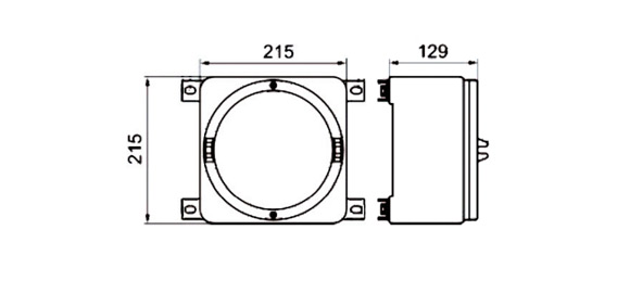 Outline Dimensions Of Explosion Proof Enclosure SEE-IIC Series