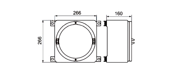Outline Dimensions Of Explosion Proof Enclosure SEE-IIC Series