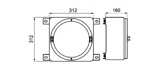 Outline Dimensions Of Explosion Proof Enclosure SEE-IIC Series