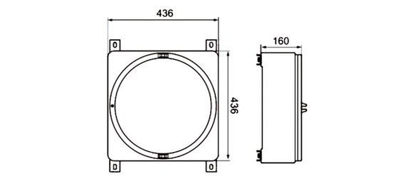 Outline Dimensions Of Explosion Proof Enclosure SEE-IIC Series