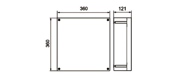 Outline Dimensions Of Explosion Proof Enclosure SEE-P Series