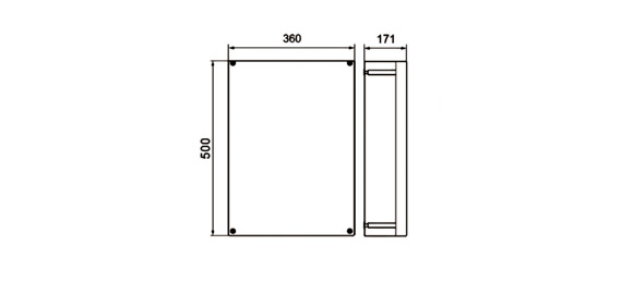 Outline Dimensions Of Explosion Proof Enclosure SEE-P Series