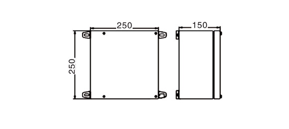 Outline Dimensions Of Explosion Proof Enclosure SEE-S Series