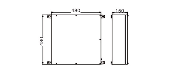 Outline Dimensions Of Explosion Proof Enclosure SEE-S Series