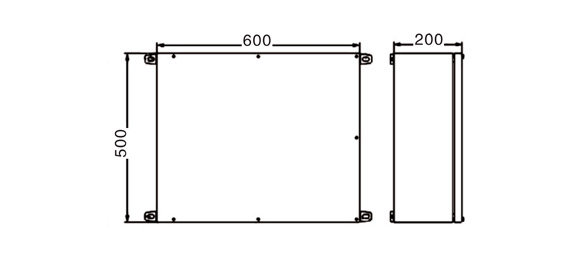 Outline Dimensions Of Explosion Proof Enclosure SEE-S Series