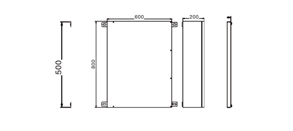 Outline Dimensions Of Explosion Proof Enclosure SEE-S Series