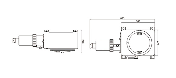 Outline Dimensions Of Explosion Proof Receptacle Sockets and Plugs SSP-A Series